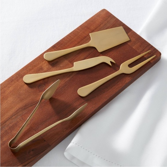 THRESHOLD NWT stainless steel cheese serving set -gold - Picture 2 of 6